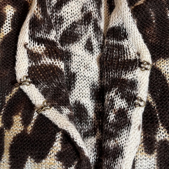 Nwt Jones New York Animal Print Open Front Cardigan Sweater - Picture 15 of 16